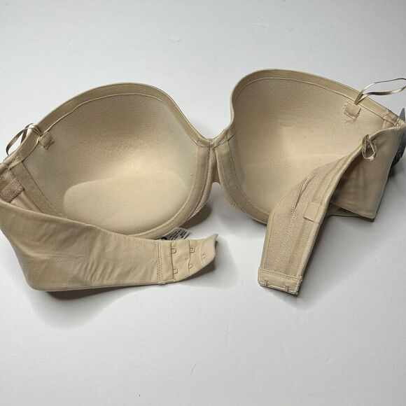 New Maidenform Tan Lined Strapless Bra 36C - Picture 8 of 9